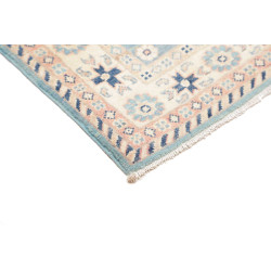 Tappeto Kazak Afghanistan 83x126 Azzurro Crema