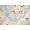 Tappeto Kazak Afghanistan 83x126 Azzurro Crema