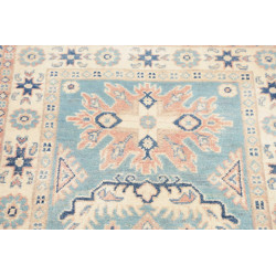 Tappeto Kazak Afghanistan 83x126 Azzurro Crema