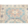 Tappeto Kazak Afghanistan 83x126 Azzurro Crema