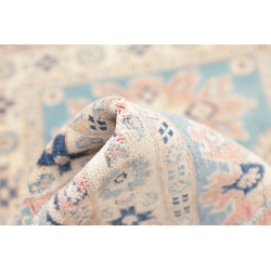 Tappeto Kazak Afghanistan 83x126 Azzurro Crema
