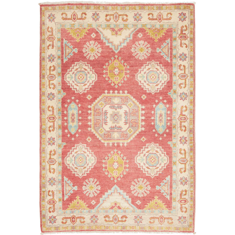 Tappeto Kazak Afghanistan 83x124 Rosso Terracot