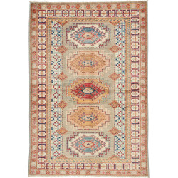 Tappeto Kazak Fine Pakistan 103x152 Grigio Verd