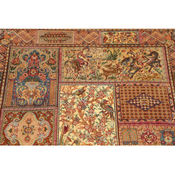 Tappeto Ghom Seta Persia 82x117 Rosso Bordeaux