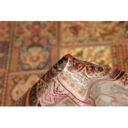 Tappeto Ghom Seta Persia 82x117 Rosso Bordeaux