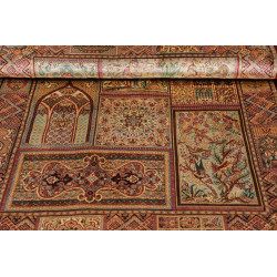 Tappeto Ghom Seta Persia 82x117 Rosso Bordeaux