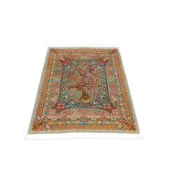 Tappeto Ghom Seta Persia 80x117 Verde Acqua Ver