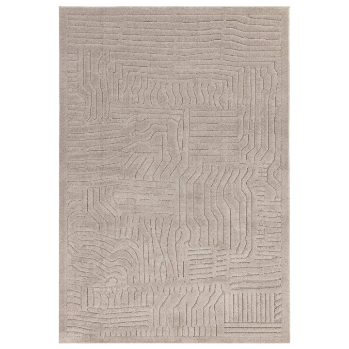 Tappeto Valley geometrico beige neutro e tortora