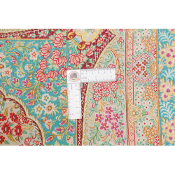 Tappeto Ghom Seta Persia 80x117 Verde Acqua Ver