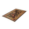 Tappeto Ghom Seta Persia 100x148 Nero Oro Rosso