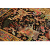 Tappeto Ghom Seta Persia 100x148 Nero Oro Rosso