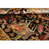 Tappeto Ghom Seta Persia 100x148 Nero Oro Rosso