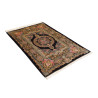 Tappeto Ghom Seta Persia 100x150 Nero Oro Rosa