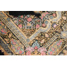 Tappeto Ghom Seta Persia 100x150 Nero Oro Rosa