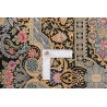 Tappeto Ghom Seta Persia 100x150 Nero Oro Rosa
