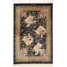 Tappeto Ghom Seta Persia 60x92 Nero Oro Beige R