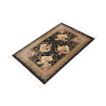 Tappeto Ghom Seta Persia 60x92 Nero Oro Beige R