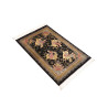 Tappeto Ghom Seta Persia 60x92 Nero Oro Beige R
