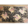 Tappeto Ghom Seta Persia 60x92 Nero Oro Beige R