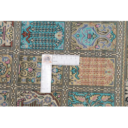 Tappeto Ghom Seta Persia 56x90 Turchese Beige O