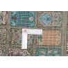 Tappeto Ghom Seta Persia 56x90 Turchese Beige O