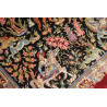 Tappeto Ghom Seta Persia 69x89 Nero Bordeaux Bl