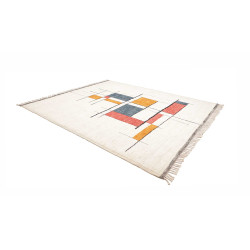 Tappeto Gabbeh Marrakech Pakistan 260x314 Bianc
