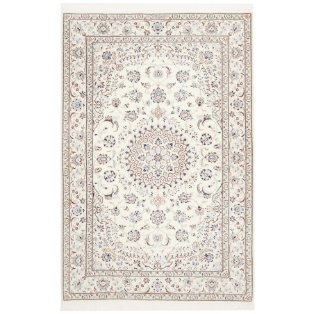 Tappeto Nain 6la Persia 123x188 Avorio Blu Polv