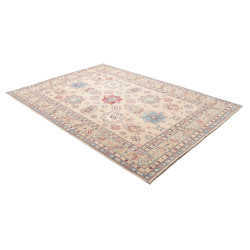 Tappeto Kazak Afghanistan 189x272 Beige Crema A