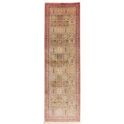 Tappeto Ghom Seta Persia 62x204 Rosso Terracott