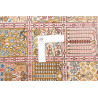 Tappeto Ghom Seta Persia 62x204 Rosso Terracott