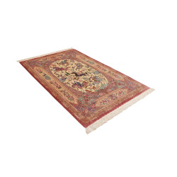 Tappeto Ghom Seta Persia 130x198 Rosa Antico Cr