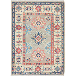 Tappeto Kazak Afghanistan 63x88 Grigio Beige Cr