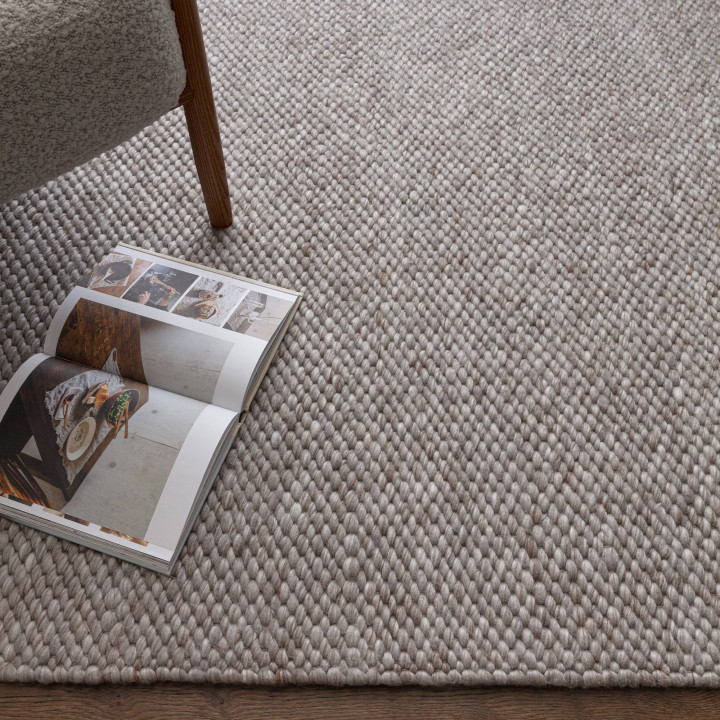 Rug Zander plain grey and silver 200x290 cm