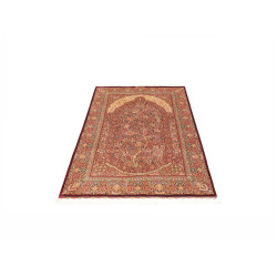 Tappeto Ghom Seta Persia 101x156 Rosso Bordeaux