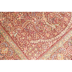 Tappeto Ghom Seta Persia 101x156 Rosso Bordeaux