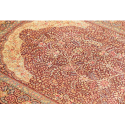 Tappeto Ghom Seta Persia 101x156 Rosso Bordeaux