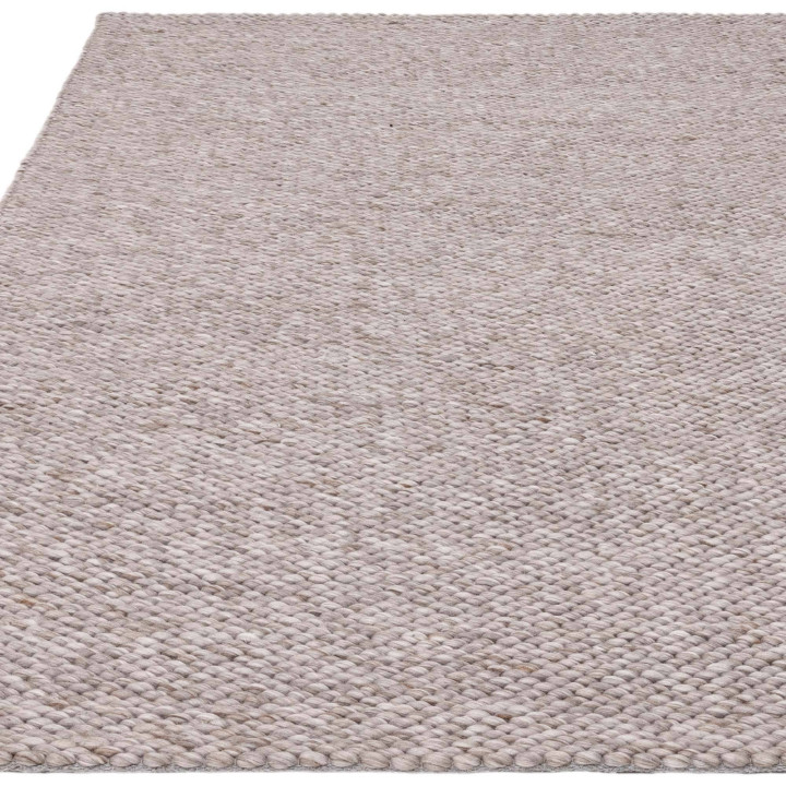 Rug Zander plain grey and silver 200x290 cm