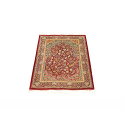 Tappeto Ghom Seta Persia 58x87 Rosso Bordeaux O