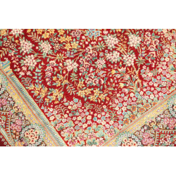 Tappeto Ghom Seta Persia 58x87 Rosso Bordeaux O