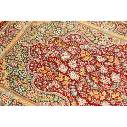 Tappeto Ghom Seta Persia 58x87 Rosso Bordeaux O