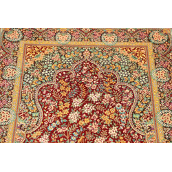 Tappeto Ghom Seta Persia 58x87 Rosso Bordeaux O