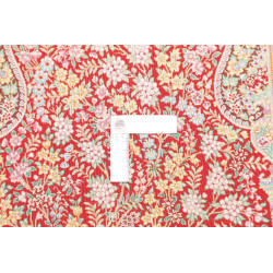 Tappeto Ghom Seta Persia 58x87 Rosso Bordeaux O