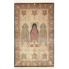 Tappeto Ghom Seta Persia 98x158 Nero Beige Oro