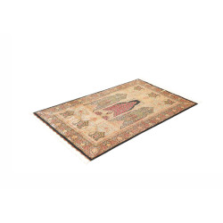 Tappeto Ghom Seta Persia 98x158 Nero Beige Oro
