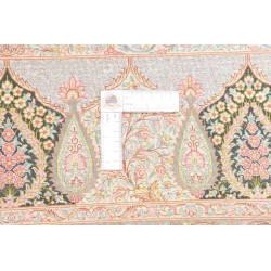 Tappeto Ghom Seta Persia 98x158 Nero Beige Oro
