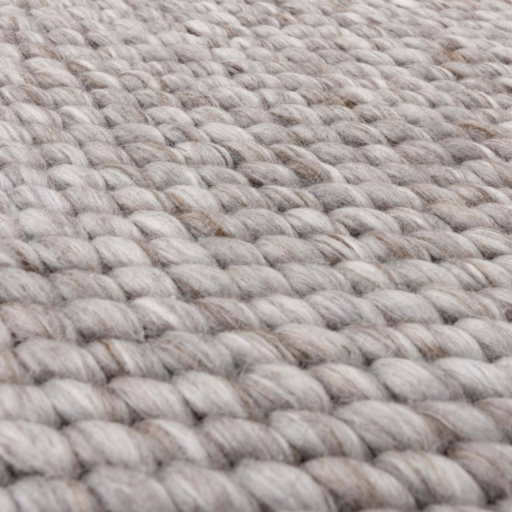 Rug Zander plain grey and silver 200x290 cm