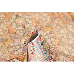 Tappeto Ghom Seta Persia 102x153 Verde Acqua Bo
