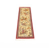 Tappeto Ghom Seta Persia 38x130 Crema Rosso Mar