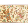 Tappeto Ghom Seta Persia 38x130 Crema Rosso Mar